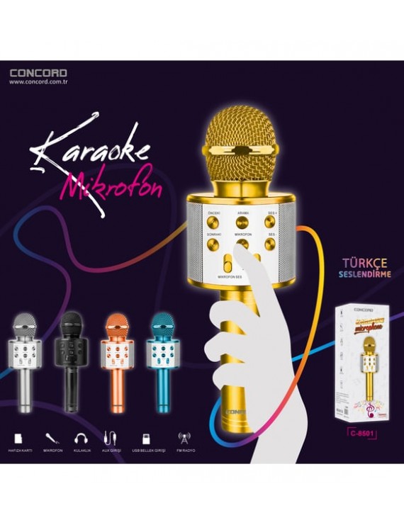  Mikrofon Bluetooth Hoparlör 