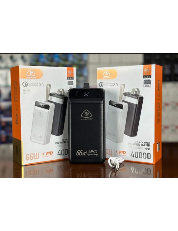 PD POLYMER 40 MAH POWERBANK 66 W