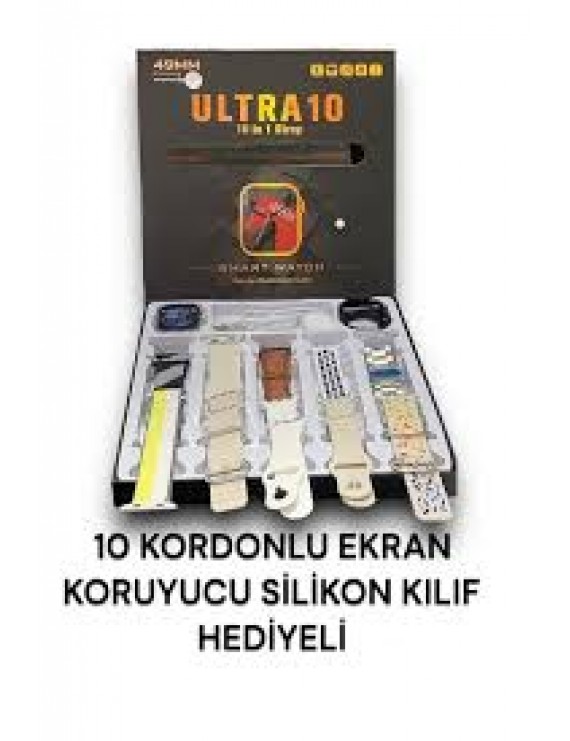 Akıllı Saat 10 Kordonlu 